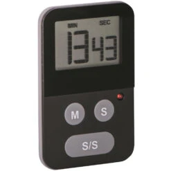 Avanti Digital Slim Timer With Light Black