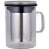 Avanti Tea Mug With Infuser Black 350ml Borosilicate