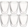Avanti Caffe Twin Wall Glasses Set Of 6 - 250ml