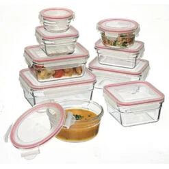 Glasslock Oven Safe Food Containers - 9 Piece Set