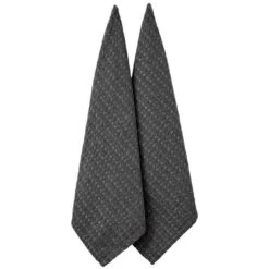 Ladelle Eco Recycled Kitchen Towel Charcoal - 2 Piece Set
