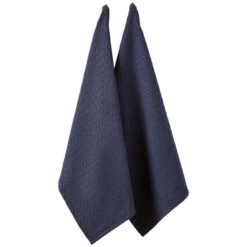 Ladelle Eco Recycled Kitchen Towel Navy - 2 Piece Set