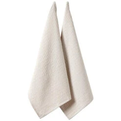 Ladelle Eco Recycled Kitchen Towel Natural - 2 Piece Set