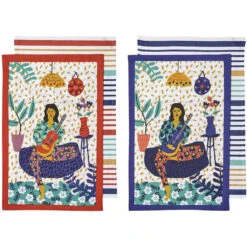 Ladelle Villa Lady Assorted 2pk Kitchen Towel