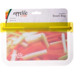 Appetito Reusable Snack Bag - 21.5cm X 12.5cm - Green