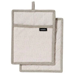 Ladelle Eco Recycled Natural 2pk Pot Holder