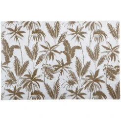 Maxwell And Williams Table Accents Jungle Placemat 45x30cm White & Gold