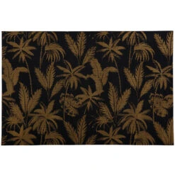 Maxwell And Williams Table Accents Jungle Placemat 45x30cm Black & Gold