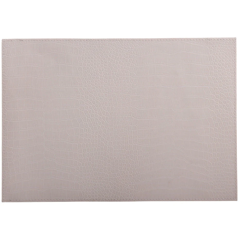 Maxwell And Williams Table Accents Leather Look Alligator Placemat 43x30cm Ecru