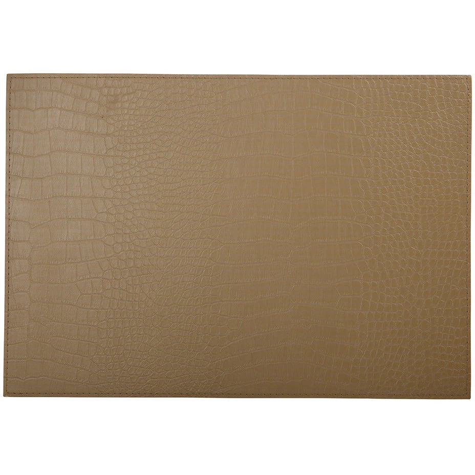 Maxwell And Williams Table Accents Leather Look Alligator Placemat 43x30cm Tan