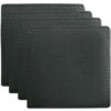 Maxwell And Williams Table Accents Leather Look Cowhide Coaster 10x10cm Set Of 4 Charcoal