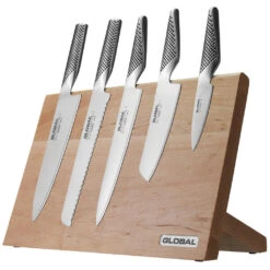 Global Takumi Maple Knife Block - 6 Piece Set