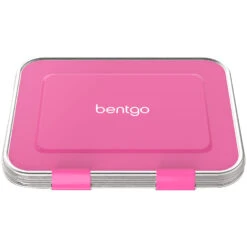 Bentgo Kids Bento Lunch Box Stainless Steel Leak-Resistant - Fuchsia