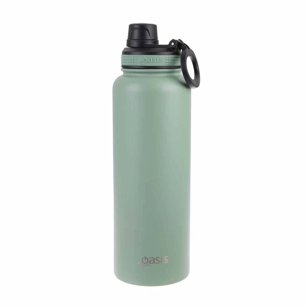 Oasis Insulated Challenger Bottle With Screw Cap 1.1L Sage Green
