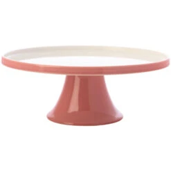 Maxwell And Williams Mezze Cake Stand 30cm Coral Gift Boxed