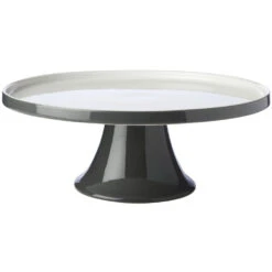 Maxwell And Williams Mezze Cake Stand 30cm Charcoal Gift Boxed