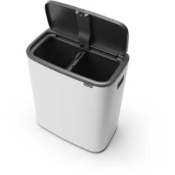 Brabantia Bo Touch Bin 2x30L White