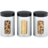 Brabantia Window Canister 1.4L 3 Piece Set Steel