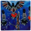 Maxwell And Williams Melanie Hava Ceramic Square Coaster 10cm - Black Cockatoos