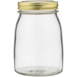 Ecology Source Glass Jar With Lid - 1 Litre