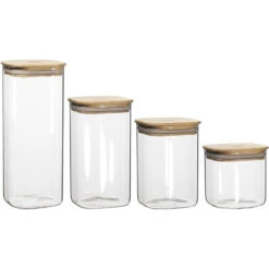 Ecology Pantry Square Canisters - Set Of 4