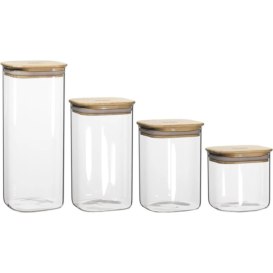 Ecology Pantry Square Canisters - Set Of 4