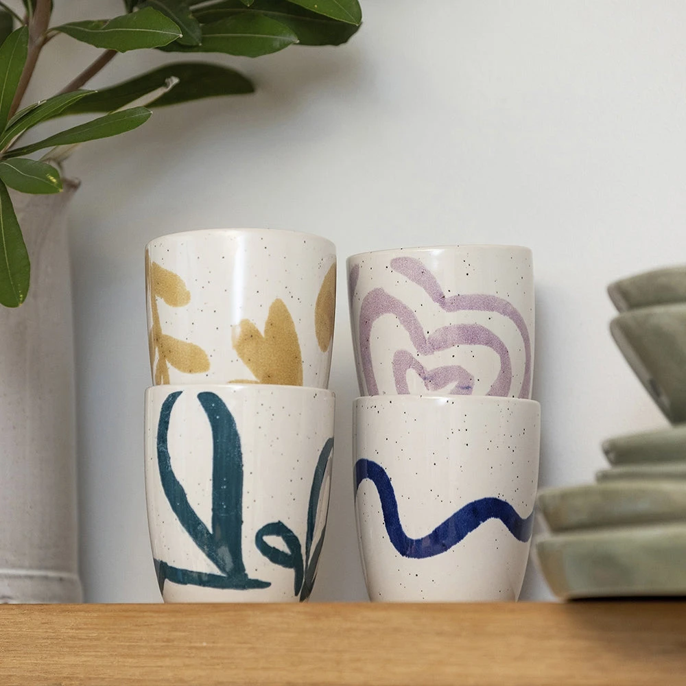 Ecology Nomad Set Of 4 Latte Cups 250ml Nature - Image 3