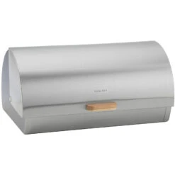 Ecology Provisions Acacia Bread Bin Stainless Steel