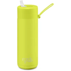 Frank Green Ultimate Ceramic Reusable Bottle With Straw 20oz - Neon Yellow