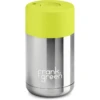 Frank Green Chrome 10oz Limited Edition Silver Ceramic Cup With Neon Yellow Push Button Lid
