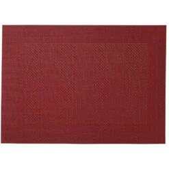 Maxwell And Williams Placemat Wide Border 45cm X 30cm - Red