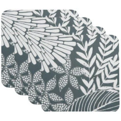 Maxwell And Williams Island Cork Back Coaster 10.5cm Set Of 4 Grey Gift Boxed
