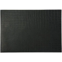 Maxwell And Williams Table Accents Leather Look Alligator Placemat 43x30cm Black