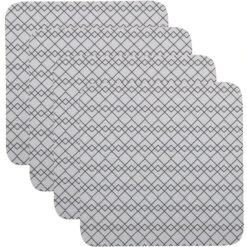 Maxwell And Williams Semaphore Cork Back Coaster 10.5cm Set Of 4 Gift Boxed