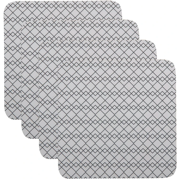 Maxwell And Williams Semaphore Cork Back Coaster 10.5cm Set Of 4 Gift Boxed