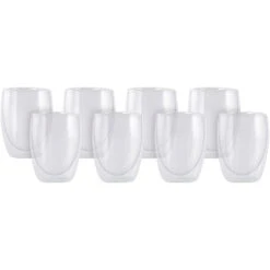 Maxwell And Williams Blend Double Wall Cup 350ml Set Of 8