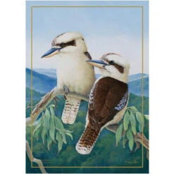 Maxwell And Williams Birds Of Australia Anniversary Tea Towel - Kookaburra