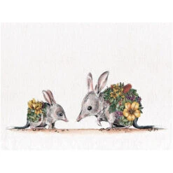 Maxwell And Williams Marini Ferlazzo Australian Families Tea Towel 50X70cm Bilby