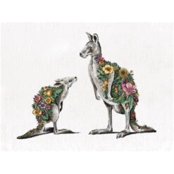 Maxwell And Williams Marini Ferlazzo Australian Families Tea Towel 50X70cm Kangaroo