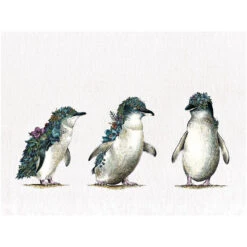 Maxwell And Williams Marini Ferlazzo Australian Families Tea Towel 50X70cm Penguin Parade