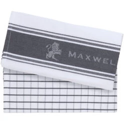 Maxwell And Williams Epicurious Tea Towel 50x70cm Set Of 2 Grey