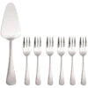 Maxwell And Williams Madison Cake Server And Fork - 7 Piece Set
