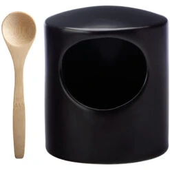 Maxwell And Williams Epicurious Salt Pig Black Gift Boxed