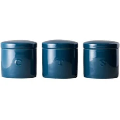 Maxwell And Williams Epicurious Canister 600ml Set Of 3 - Teal