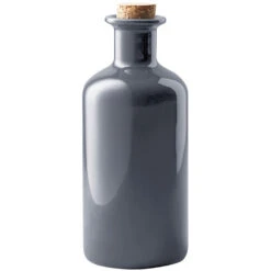 Maxwell And Williams Epicurious Oil Bottle Cork Lid 500ML Grey Gift Boxed