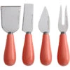 Maxwell And Williams Mezze Cheese Knife Set 4 Piece Coral Gift Boxed