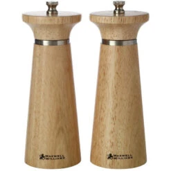 Maxwell And Williams Oslo Salt And Pepper Mill Set 16cm - Natural Gift Boxed