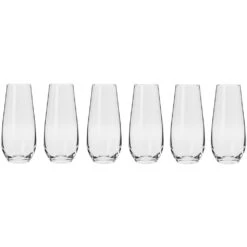 Krosno Harmony Stemless Flute 230ml - 6 Piece Set