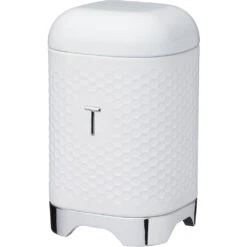 KitchenCraft Lovello Tea Canister 11cm X.18cm 1.5L White