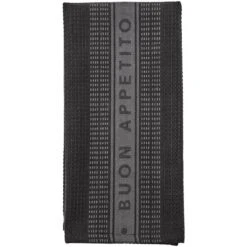 Ladelle Prof. Series III Jumbo Black Kitchen Towel